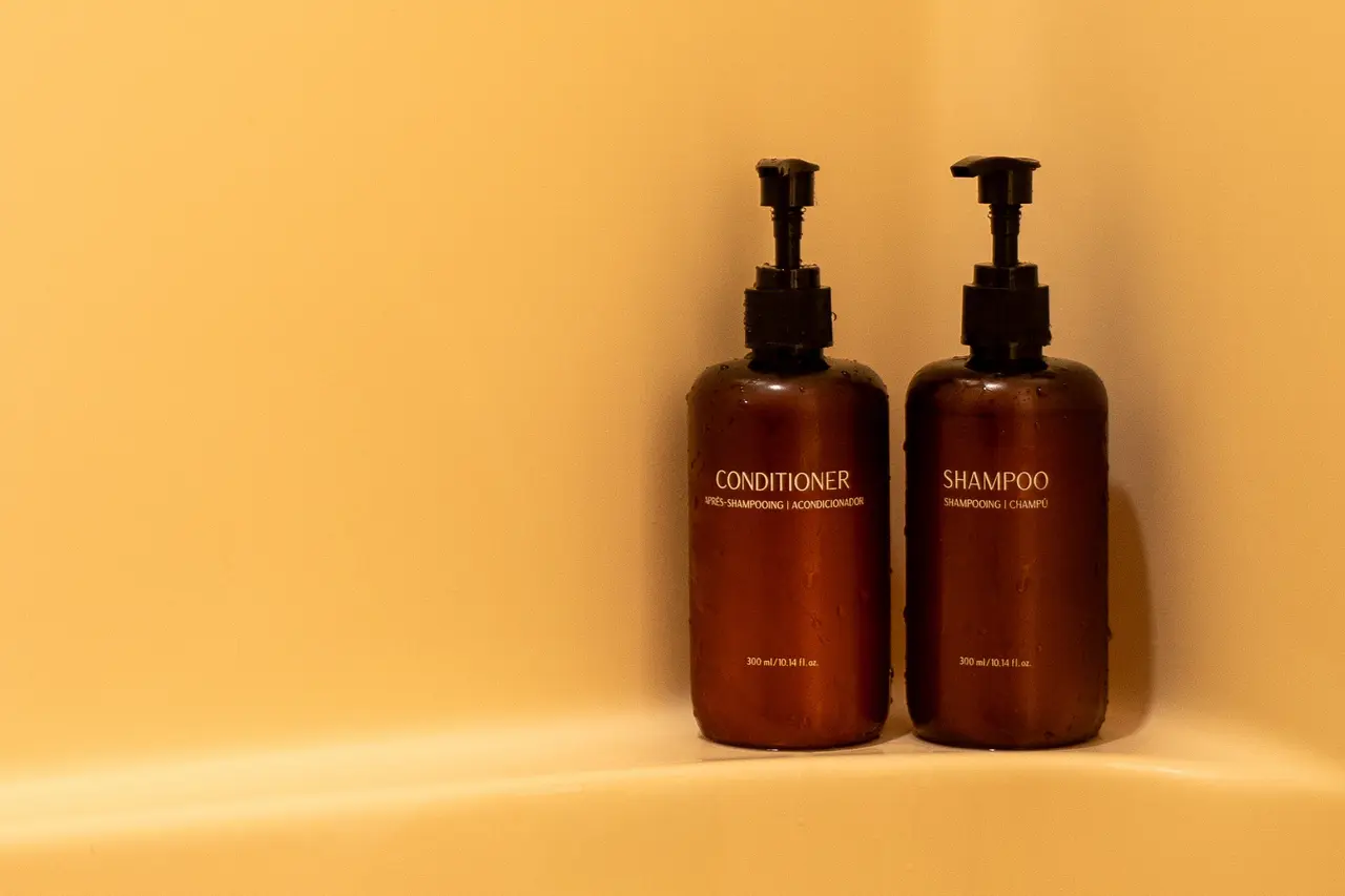 We provide high-quality, vegan, and spa-like amenities in all bathrooms.