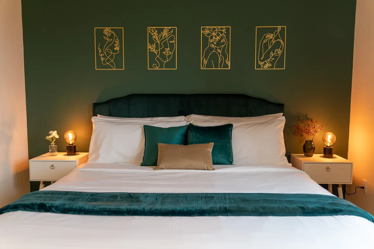 This second King bedroom is a designer gem.