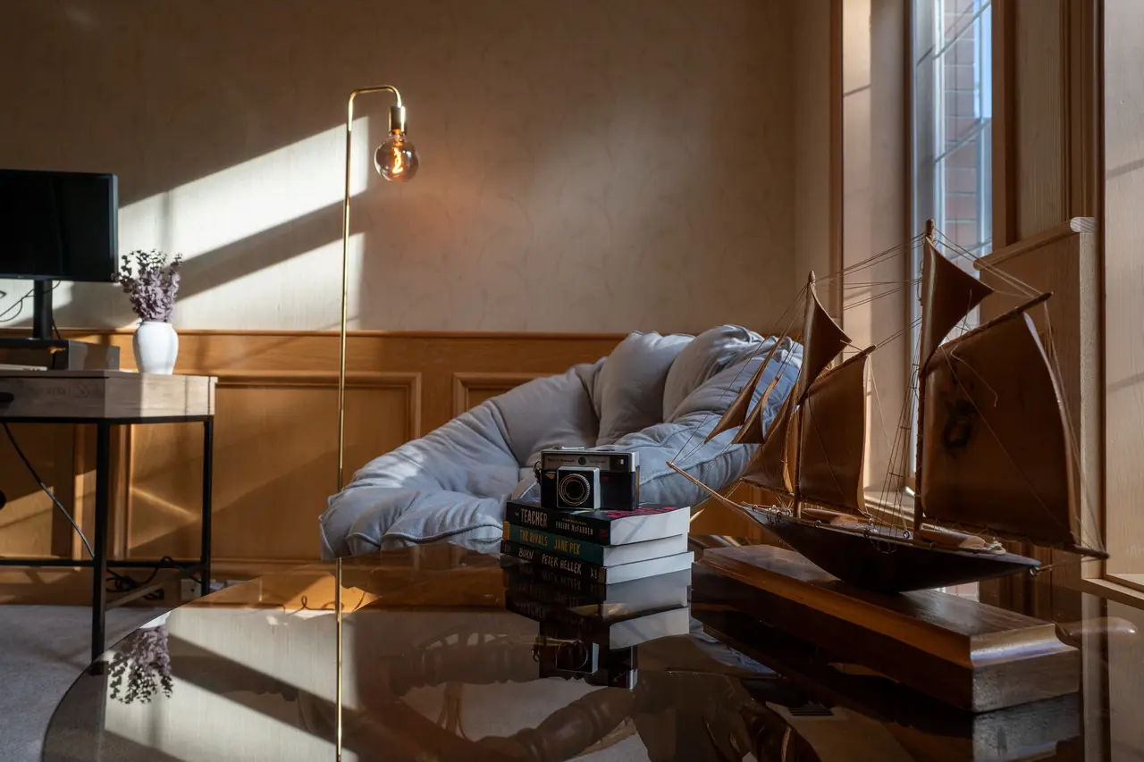 Tired working? Grab a book and enjoy your cosy reading chair!