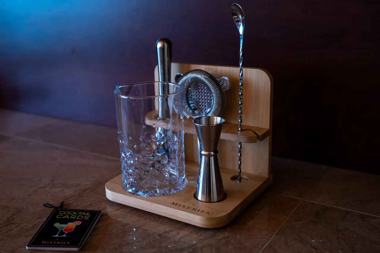 Whether you prefer a stirred Old Fashioned or a shaken martini, the tools are at your fingertips. Just bring your favorite spirits. 